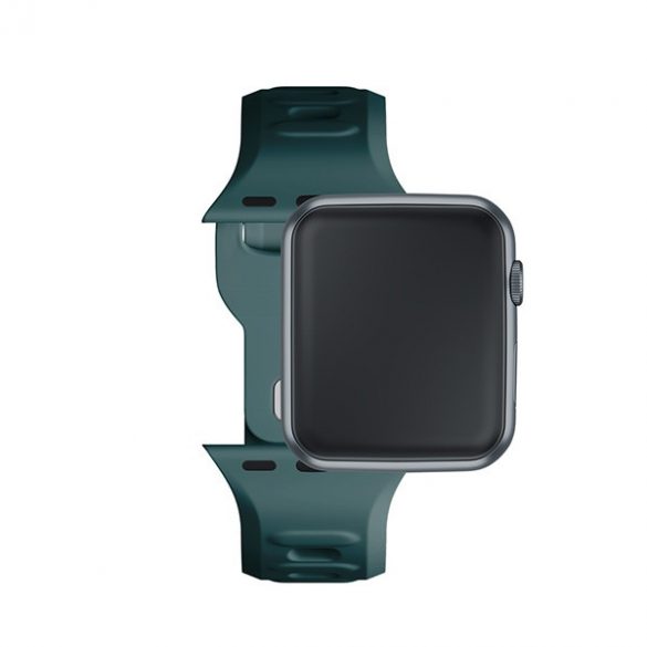 Curea de ceas din silicon 3MK zielony/ evergreen de la Apple Watch 38/40/41mm