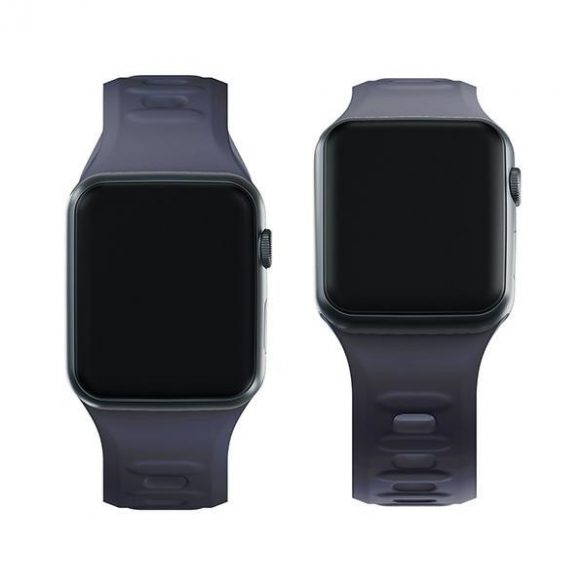 Curea de ceas din silicon 3MK szary/gri de la Apple Watch 38/40/41mm