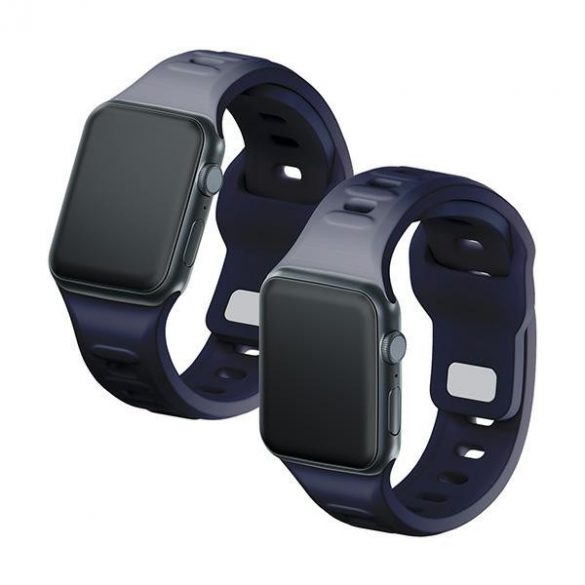 Curea de ceas din silicon 3MK szary/gri de la Apple Watch 38/40/41mm