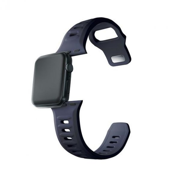 Curea de ceas din silicon 3MK szary/gri de la Apple Watch 38/40/41mm