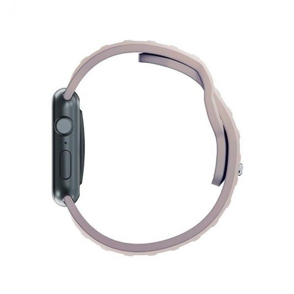 Curea de ceas din silicon 3MK rożowobeżowy/ latte pentru Apple Watch 38/40/41mm