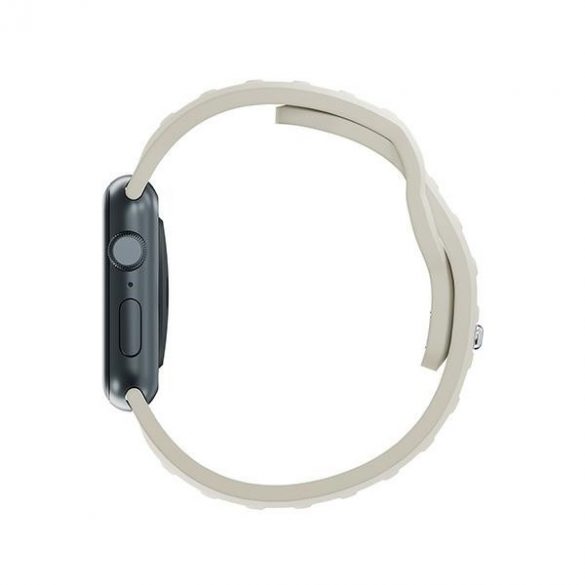 Curea de ceas din silicon 3MK beżowy/bej pentru Apple Watch 38/40/41mm