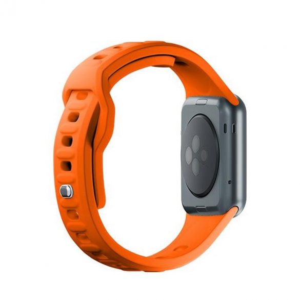 Curea de ceas din silicon 3MK pomarańczowy/ portocaliu pentru Apple Watch 38/40/41mm