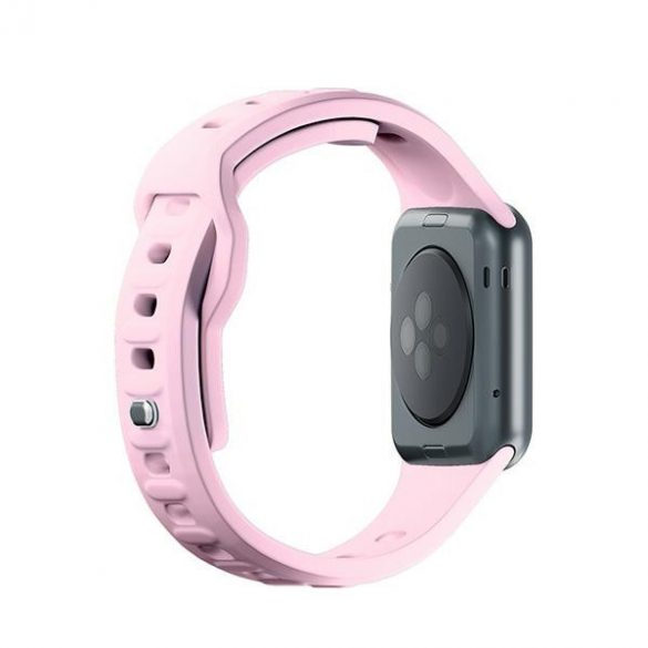 Curea de ceas din silicon 3MK rożowy/roz pudrat pentru Apple Watch 38/40/41mm