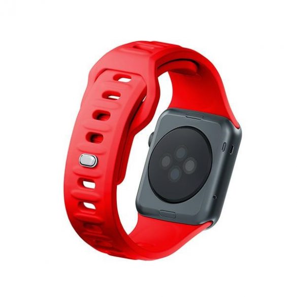 Curea de ceas din silicon 3MK czerwony/red dla Apple Watch 38/40/41mm