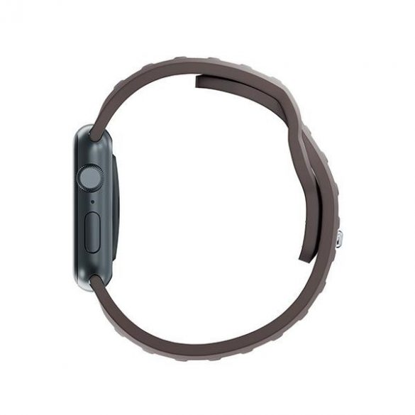 Curea de ceas din silicon 3MK brună/taupe pentru Apple Watch 38/40/41mm