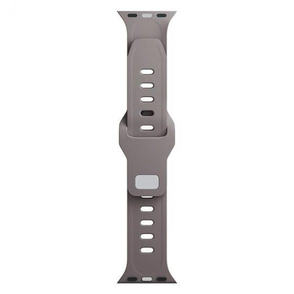 Curea de ceas din silicon 3MK brună/taupe pentru Apple Watch 38/40/41mm