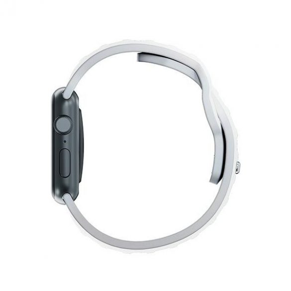 Curea de ceas din silicon 3MK biały/alb de la Apple Watch 38/40/41mm