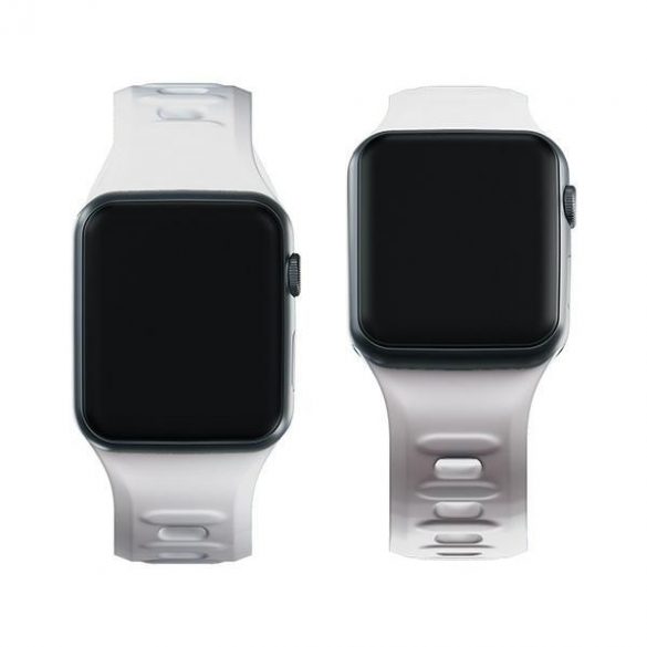 Curea de ceas din silicon 3MK biały/alb de la Apple Watch 42/44/45/49mm