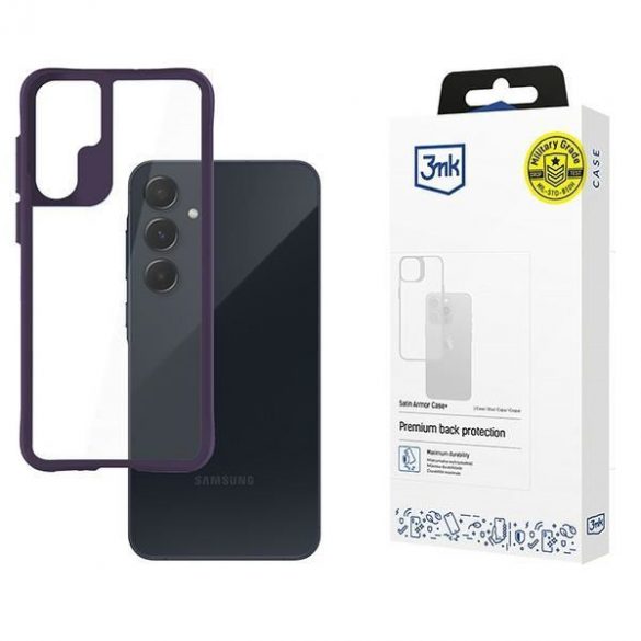 3mk Satin Armor Case+ carcasă Samsung Galaxy A55 5G - violet