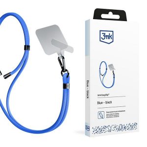 3MK EasyClip Blue (negru) Smycz do telefonu