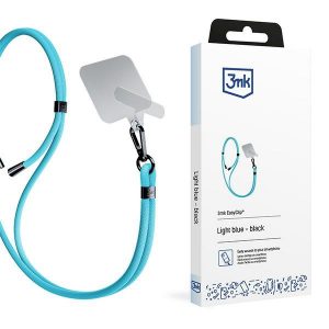 3MK EasyClip Light Blue (negru) smycz do telefonu