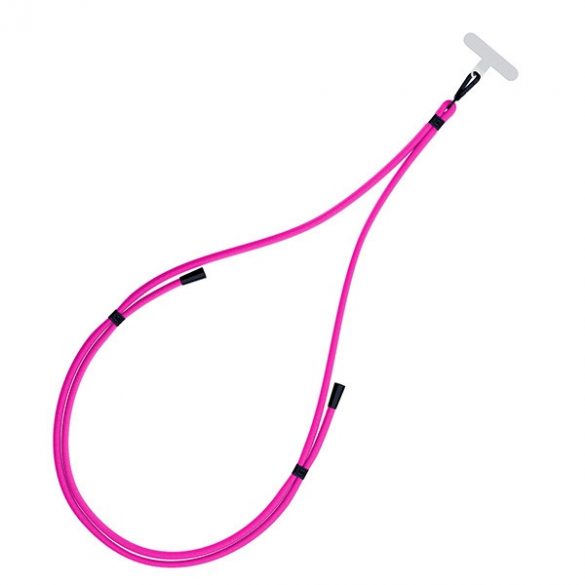 3MK EasyClip Pink (negru) Smycz do telefonu