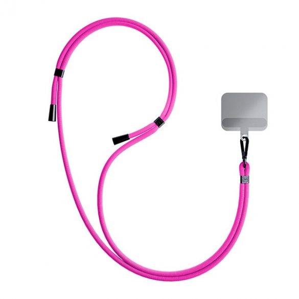 3MK EasyClip Pink (negru) Smycz do telefonu