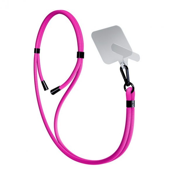 3MK EasyClip Pink (negru) Smycz do telefonu