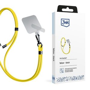 3MK EasyClip Yellow (negru) smycz do telefonu