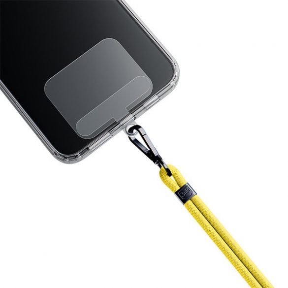 3MK EasyClip Yellow (negru) smycz do telefonu