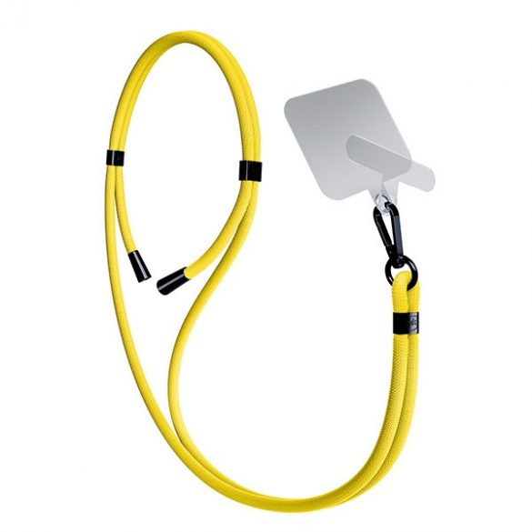 3MK EasyClip Yellow (negru) smycz do telefonu