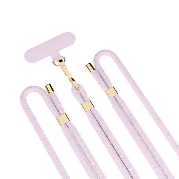 3MK EasyClip Elite Powder Pink (auriu) smycz do telefonu