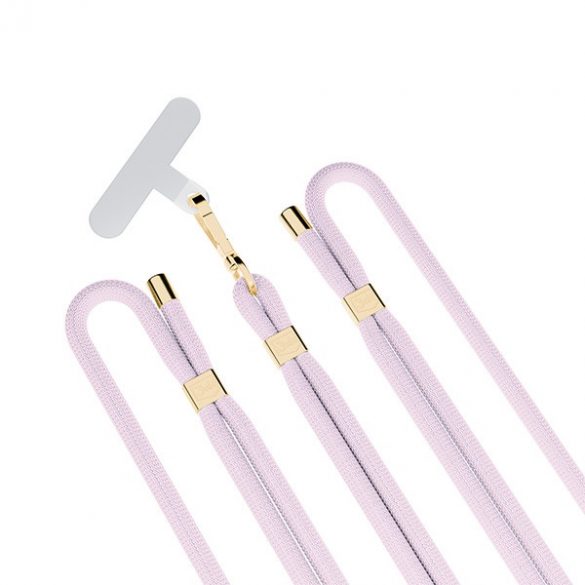 3MK EasyClip Elite Powder Pink (auriu) smycz do telefonu