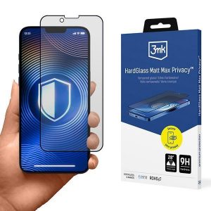 3mk HardGlass Matt Max Privacy Sticlă temperată pentru iPhone 13 Pro Max/14 Plus