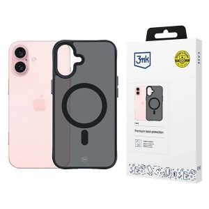 Carcasă 3mk Smoke MagCase pentru iPhone 16 - negru