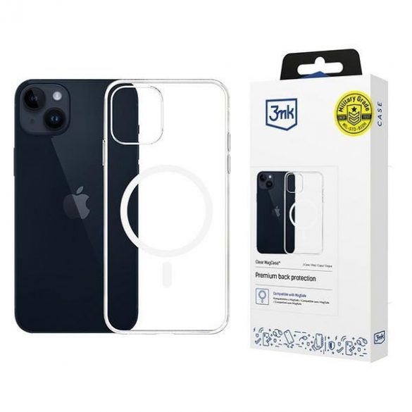 Carcasă 3mk Clear MagCase pentru iPhone 13 - transparentă