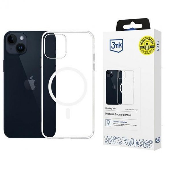 Carcasă 3mk Clear MagCase pentru iPhone 14 - transparentă