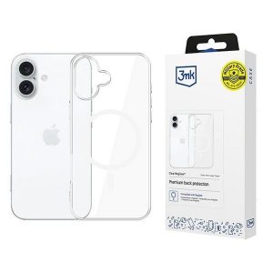 Carcasă 3mk Clear MagCase pentru iPhone 16 - transparentă