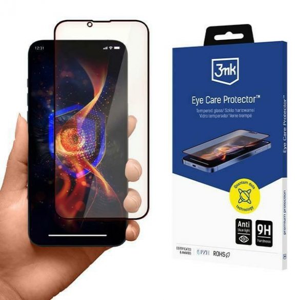 3mk EyeCare Protector filtru de lumină albastră sticlă temperată iPhone 13/13Pro/14