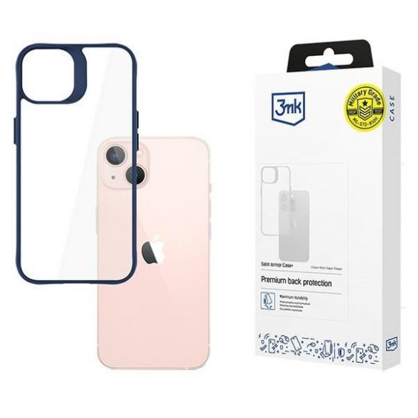 3mk Satin Armor Case+ pentru iPhone 14 - albastru