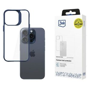 3mk Satin Armor Case+ pentru iPhone 15 Pro - Albastru