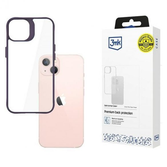 Carcasă 3mk Satin Armor Case+ pentru iPhone 14 - mov