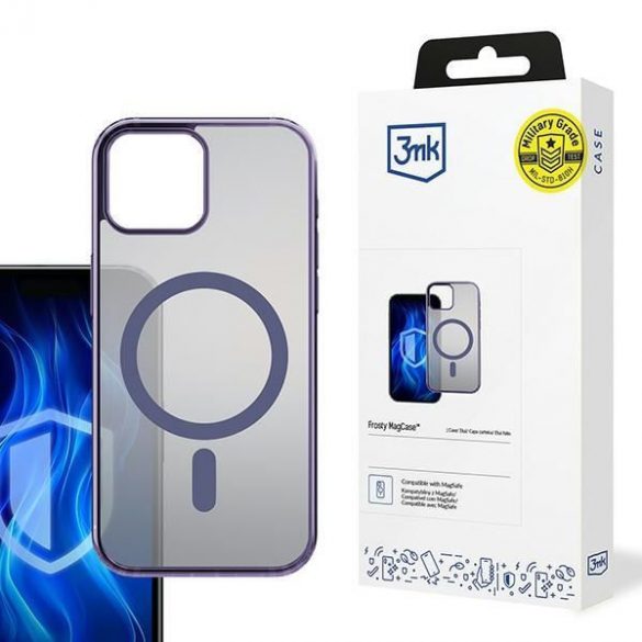 Carcasă 3mk Frosty MagCase pentru iPhone 15 - mov