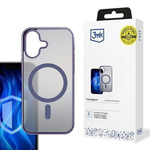 Carcasă 3mk Frosty MagCase pentru iPhone 16 - mov