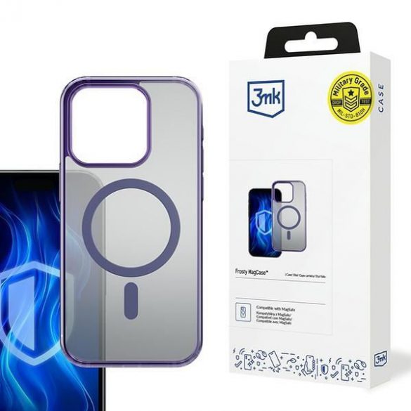 Carcasă 3mk Frosty MagCase pentru iPhone 16 Pro Max - mov