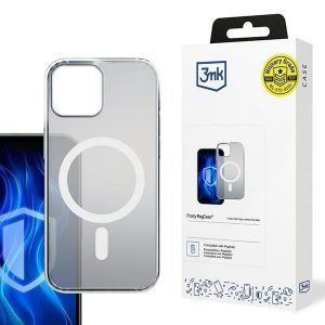 Carcasă 3mk Frosty MagCase pentru iPhone 15 - alb