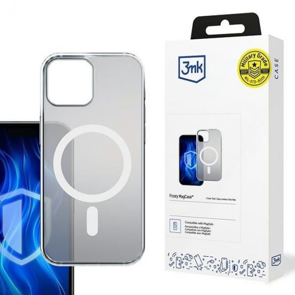 Carcasă 3mk Frosty MagCase pentru iPhone 15 Plus - alb