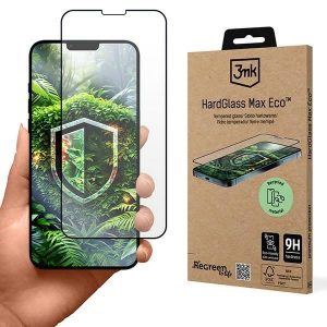 3mk HardGlass Max Eco sticlă călită material reciclat pentru iPhone 13/13Pro/14