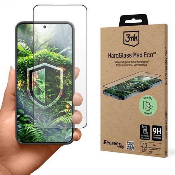 3mk HardGlass Max Eco sticlă călită material reciclat pentru Samsung Galaxy S24