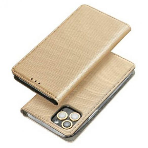 Husă Smart Magnet carte Samsung A13 4G A135 gold/gold husă