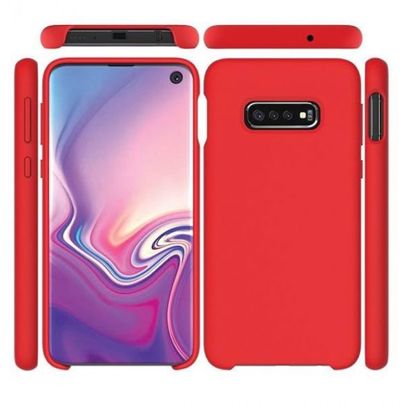 Beline Husă silicon Samsung S10 G973 roșu / husă roșu