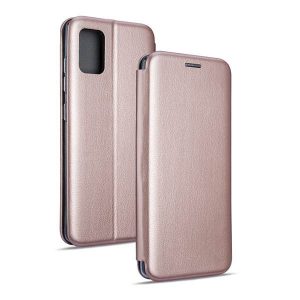 Beline Etui Book Magnetic Samsung A21 różowo-złoty/rose gold carcasa