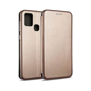 Beline Husă Husă tip carte Magnetic Samsung A21s A217 rose gold/rose gold husă