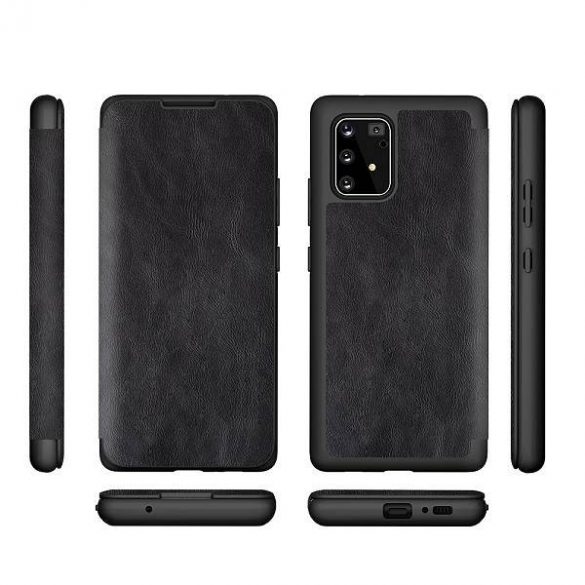 Husă Beline Etui Leather Book iPhone 12/12 Pro 6,1" negru/czarny