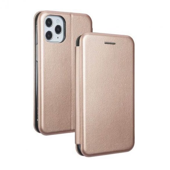 Beline Husă Husă tip carte Magnetic iPhone 12 mini rose gold/rose gold husă