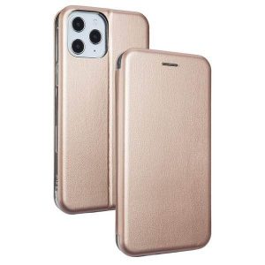 Beline Etui Book Magnetic iPhone 12 Pro Max 6,7" różowo-złoty/rosgold carcasa