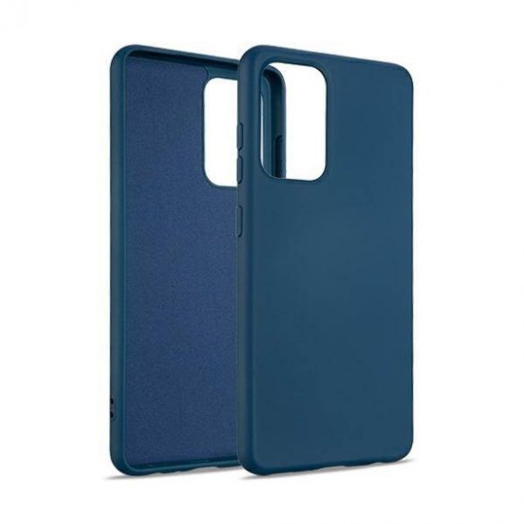 Beline Etui Husă din silicon pentru iPhone 12/12 Pro 6,1" niebieski/albastru