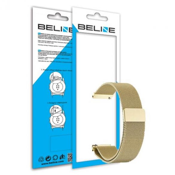 Beline curea Ceas 20mm Fancy gold/gold