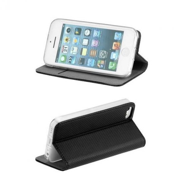 Husa Etui Smart Magnet book iPhone 12/12 Pro czarny/negru